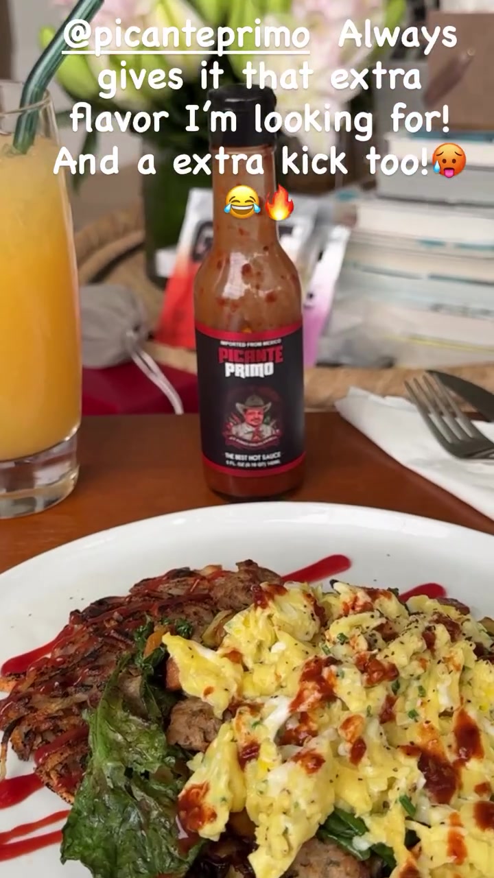 爱吃辣🥵詹姆斯晒晚餐加墨西哥辣酱：总能带来额外的风味和刺激