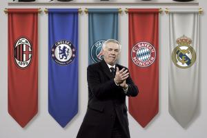 最牛成就？五岳盟主！安切洛蒂带队5夺欧冠，五大联赛冠军全满贯